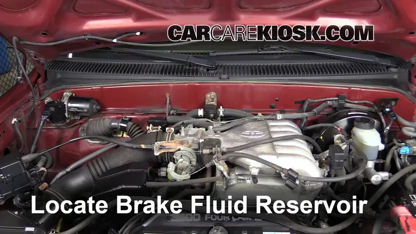 2001 Toyota Tacoma DLX 3.4L V6 Extended Cab Pickup Brake Fluid Add Fluid